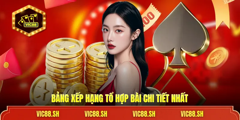 Bảng xếp hạng tổ hợp bài chi tiết nhất