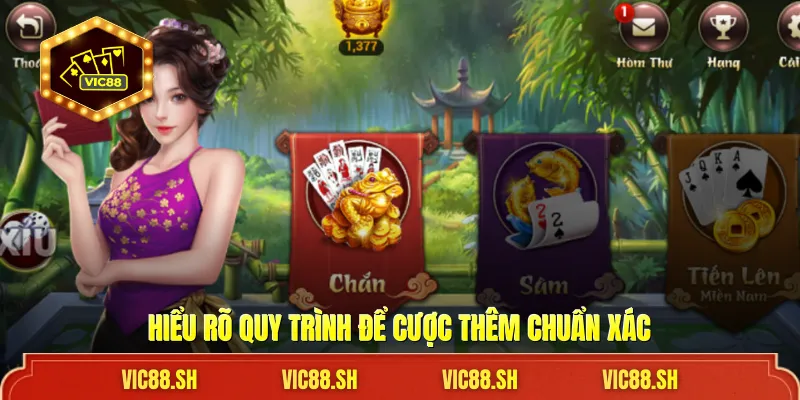 Hiểu rõ quy trình để cược thêm chuẩn xác